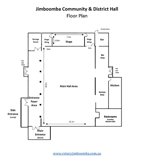 Jimboomba Hall Floor Plan